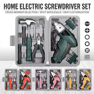 <b>Power</b> Screw Driver 3.6V Lithium Ion Battery Multi Head Home Use DIY <b>Tool</b> Set - Product Image 4
