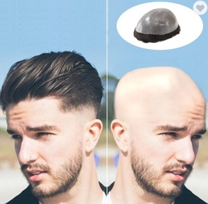 <span class=keywords><strong>Peluca</strong></span> de cabello para hombres, tupé 100% cabello humano - Product Image 6