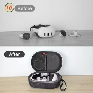 Sac de transport portable de protection JYS-MQ018 pour Meta <span class=keywords><strong>Quest</strong></span> 3 VR, étui de transport avec fermeture éclair, coque de protection avec poignée de voyage - Product Image 6