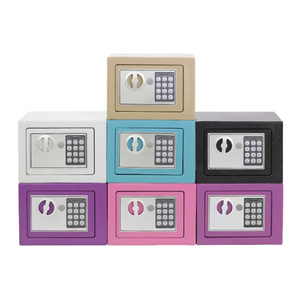 Green Mini Safe <b>Box</b> with Electronic Digital <b>Lock</b> and Keyhole Design - Product Image 4