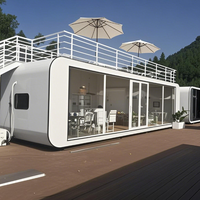 Cabane Apple de 20 pieds à énergie solaire Maison préfabriquée en conteneur pour bureau mobile Maisons en cabine Apple Petite maison