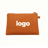 Pochette cosmétique en coton avec logo personnalisé, trousse de maquillage en vrac organique avec cordon de serrage, trousse de toilette de voyage