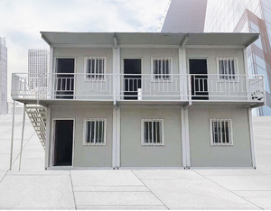 Diseño de fábrica, tamaño personalizado, paquete plano portátil, edificio de apartamentos, <span class=keywords><strong>casa</strong></span> contenedor prefabricada para el trabajo y la vida - Product Image 4