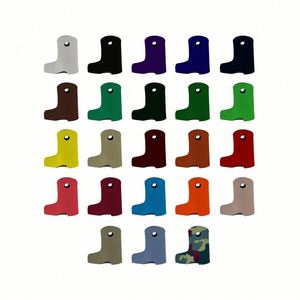 Support de bouteille personnalisé en néoprène en forme de botte de cowboy avec logo, idéal pour les cadeaux promotionnels - Product Image 3