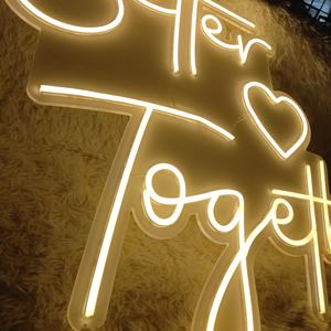 Panneau néon acrylique Better Together, LED RGB à intensité variable, haute luminosité, garantie de 2 ans, décoration romantique pour la maison, chambre et salon - Product Image 4