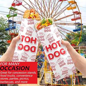 Bolsas envolventes de calentamiento a prueba de grasa Hot Dog Warm and Fresh <span class=keywords><strong>Super</strong></span> Durable Perfect Party Supplies para Carnival Fundraiser - Product Image 4