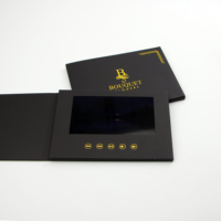 Boîte d'écran LCD la plus vendue comme carte de visite de luxe cadeau promotionnel boîte postale publicitaire brochure vidéo