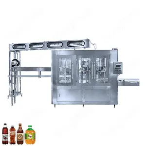HY-DCGF स्वचालित 3in1 बीयर पेय पालतू जानवरों की बोतलें धोते हुए कैपिंग मशीन. हेंगयूम