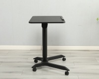 ADA Minimalisme Hauteur Réglable Gaz De Levage Bureau Ordinateur Portable Table Mobile Bureau Debout avec Angle De Retournement 0-90 Quatre Roues Verrouillées