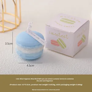 Candele Artigianali all'Ingrosso a Forma <span class=keywords><strong>di</strong></span> Macaron in Cera d'Api Senza Fiamma Profumate Aromatiche Candele Aromatizzate al Dessert Regalo <span class=keywords><strong>di</strong></span> Pasqua per la <span class=keywords><strong>Casa</strong></span> - Product Image 6