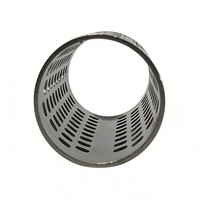 Cartouche filtrante perforée en acier inoxydable, épaisseur et taille personnalisées, panier de nettoyage pour électrodéposition industrielle, liquide chimique