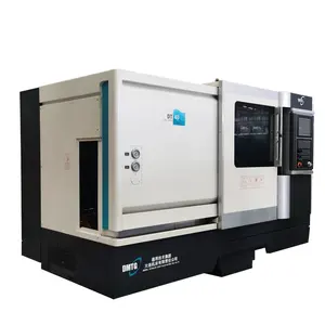 Herramienta de máquina China CLS20, torno de torneado Horizontal CNC, tornos de Banco inclinado, listón de Metal totalmente automático