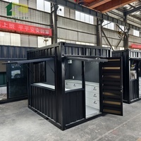 Magasin Conteneur 10 Pi. Fast Food Mini Bar Conteneur Pop-Up Bar à Café Design Moderne Modulaire Extérieur Portable Magasin de Proximité