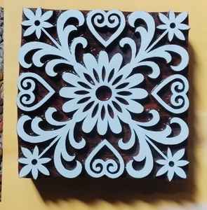 Los bloques de impresión de madera hechos a medida son herramientas talladas a mano utilizadas tradicionalmente en la impresión de bloques. Ideal para impresión de papel tapiz - Product Image 2
