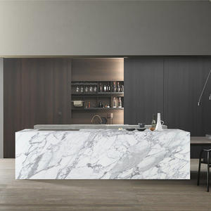 TMZ 7004 Statuario PD, Losa de Piedra Artificial de Cuarzo Blanco Moderno, Resistente al Agua, para Encimeras de Baño, para Hoteles y Villas - Product Image 2