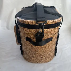 100% Leakproof 30 Cans Oval Insulated Cooler Backpack Cooler Bag Cork Cooler Bag