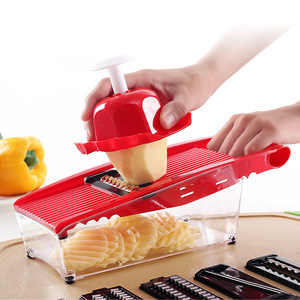 Kitchen Stainless Steel <b>Multifunctional</b> Manual Plastic <b>Vegetable</b> Food Chopper Slicer Dicer Potato <b>Cutter</b> Set <b>Vegetable</b> Slicer - Product Image 3