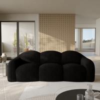 Sofá Cama de 3 Plazas de Estilo Nórdico Moderno Voxhome, Sofá Perezoso para Sala de Estar, Dormitorio, Muebles, Sofá Negro Nube, Juego de Sofás, Gran Venta