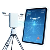 Détecteur radar de drones à bande X 10 km, micro-doppler IA, détecteur UAV IP66 toutes conditions météorologiques, équipement de surveillance des petits avions à faible vitesse