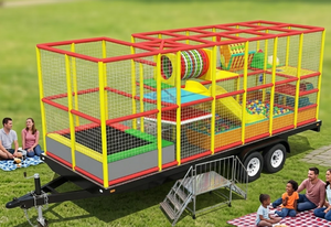 Remolque de juegos <span class=keywords><strong>infantiles</strong></span> portátil personalizado para interiores con trampolín integrado, tobogán en espiral y piscina de bolas, ideal para <span class=keywords><strong>alquiler</strong></span> en eventos. - Product Image 4