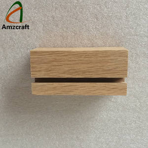 Amzcraft Handmade Oak Wood <b>Place</b> <b>Cards</b> <b>Holder</b> Craft Sign Stand for Wedding Party Events Decoration <b>Card</b> Display Block - Product Image 4