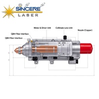 Tête de découpe laser à fibre Steedu Original Au3tech A230E à mise au point automatique pour machines de découpe CNC de métaux et d'acier, pièces d'équipement