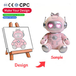 ألعاب محشوة مخصصة عالية الجودة على شكل روبوت ذكاء اصطناعي لطيف من القطن، ألعاب قطيفة مخصصة من الشركات المصنعة - Product Image 3