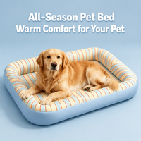 Canapé-lit pour chien moderne, en coton biologique, doux, multicolore, de petite et grande taille, de luxe, amovible et lavable, vente en gros