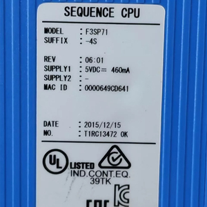 Yokogawa โมดูลซีพียูลำดับ F3SP71-4S ใหม่100% ดั้งเดิม F3SP71-4S - Product Image 5