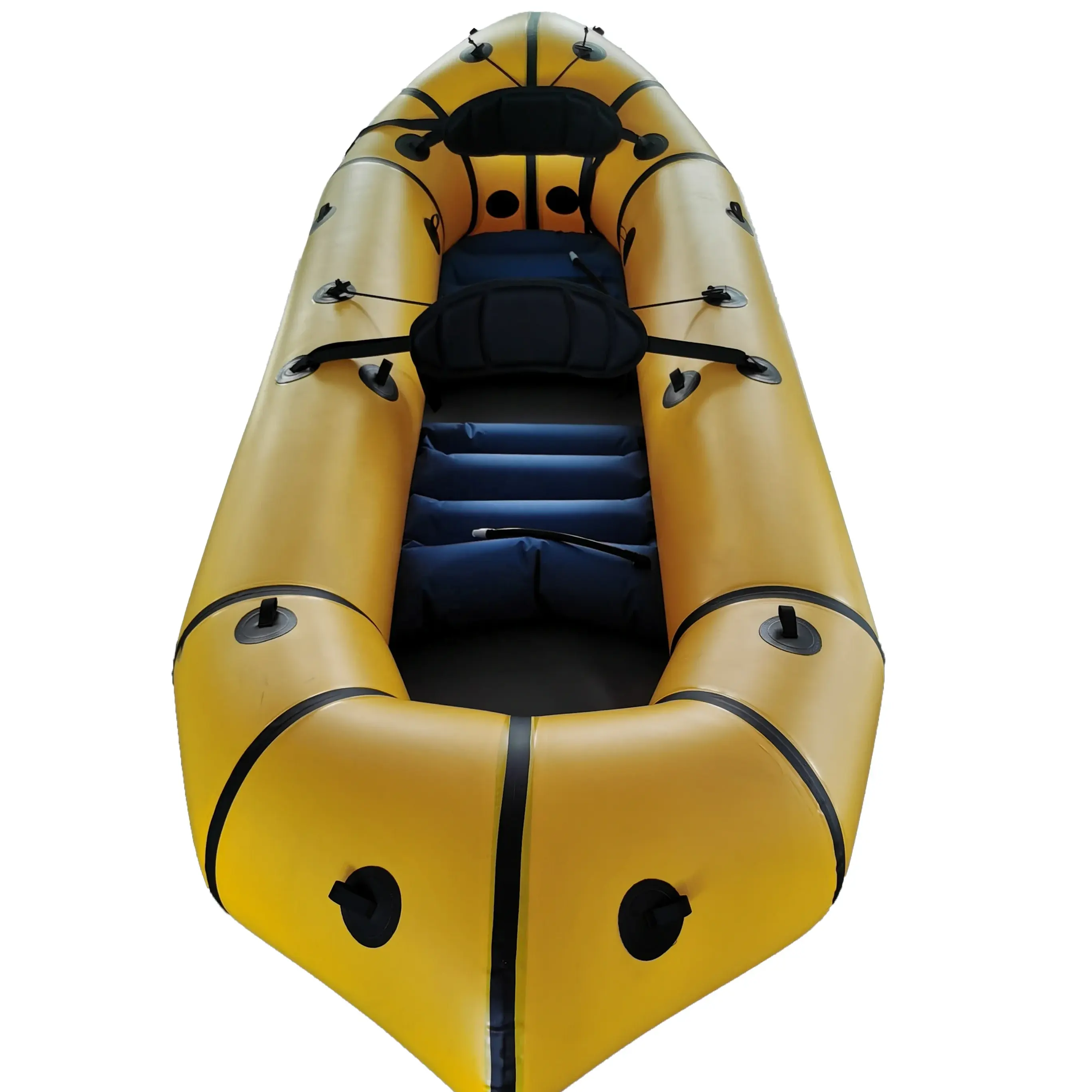 Paquete de balsa salvavidas inflable de Tpu personalizado, balsa ligera e impermeable, paleta, Kayak, canoa para pesca en kayak de agua blanca