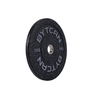 Pelat Bumper Karet Hi Temp BYT HBB-C Bebas Berat Standar IWF Diameter 450mm 5kg-55LB Logo Kustom Tersedia
