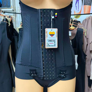 Ceinture de compression post-partum colombienne pour femme, en tissu robuste, pour le ventre, type corset, haute, avec effet amincissant - Product Image 6