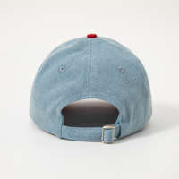 Casquette de baseball non structurée en denim délavé vintage, brodée avec logo personnalisé, vente en gros directe usine pour marques streetwear