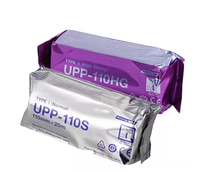 Rollo de Papel Térmico UPP-110HG de 110 mm x 18 m, Alto Brillo, Capa Única, para Impresión en Cajas Registradoras