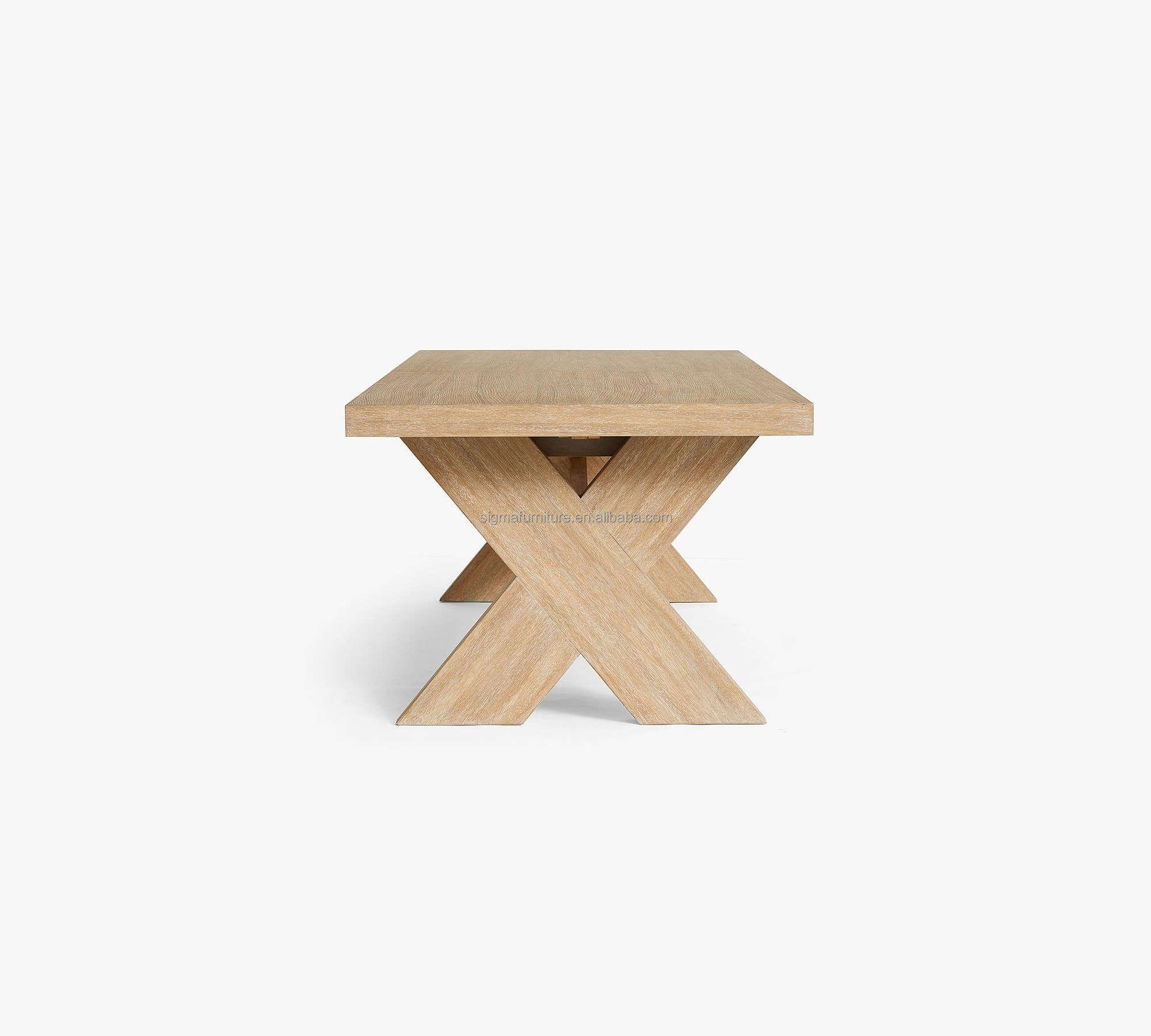 modern wood rustic rectangle farmhouse dining table villa style dinner table