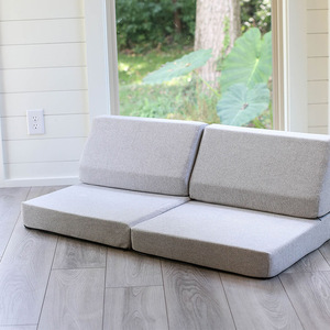 โซฟาเด็กพร้อมเบาะโฟมความหนาแน่นสูง มุมอ่านหนังสือ ที่นั่งเดี่ยวสำหรับเด็กอายุ 3 ปีขึ้นไป วัสดุผ้า - Product Image 4