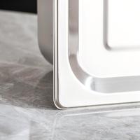 Robuste Edelstahl 1/3 Gastronorm-Behälter 150mm Tiefe Anti-Klemm-Lebensmittelbehälter für Gewerbliche Warmhaltebehälter und Buffets