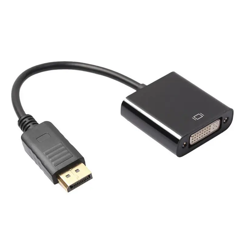 DP to DVI Adapter DisplayPort Display Port to DVI Cable Adapter Converter Male to Female 1080P for Monitor Projector Display