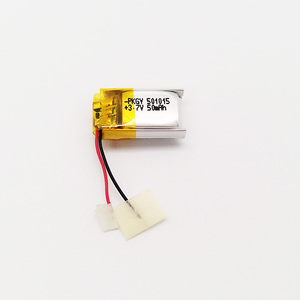 PKNERGY rechargeable batteries bluetooth earphones lp501015 50 mah 3,7 v lipo battery - Product Image 1