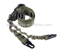 Sangle tactique à double point d'attache avec 2 crochets pivotants, sangle de remplacement multi-mission réglable avec crochets pivotants en métal pour porté en bandoulière