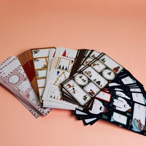 Etiquetas Adhesivas Holográficas de Navidad en Rollo de PET, Personalizadas, Troqueladas, Impermeables, Adhesivo Permanente para Velas y Marcos de Fotos - Product Image 1