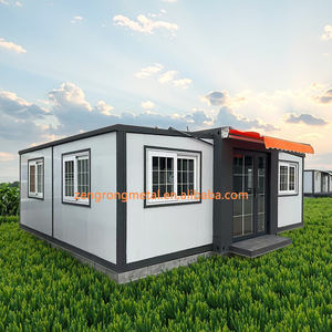 Casas Modulares Expandibles Personalizadas de 20 pies <span class=keywords><strong>y</strong></span> 40 pies, Casa Contenedor Plegable de Acero Prefabricado, Villa Habitable Hecha en China con Panel Sándwich - Product Image 1
