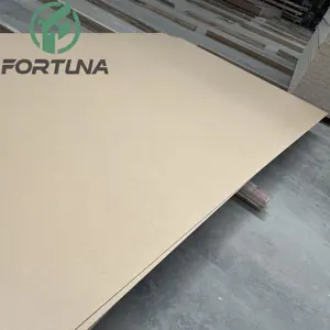 Tablero de fibra de carbono Hdf para muebles, de alta calidad, 3mm, 6mm, 12mm, 15mm, 18mm, melamina blanca