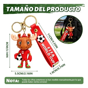 Llavero de la Copa Mundial de la FIFA con diseño de trofeo y balón de fútbol para aficionados y regalos - Product Image 6