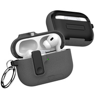 Coque Antichoc avec Verrou et Fonction Support à Ouverture Facile pour Écouteurs AirPods Pro 3 2 et AirPods 4