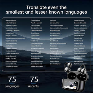 Écouteurs sans fil BT 5.4 avec <span class=keywords><strong>traduction</strong></span> linguistique IA, traducteur en temps réel pour 150 langues, écouteurs pour les affaires, nouveauté - Product Image 6