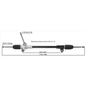 LHD 95390026 42604671 95083673 42603977 untuk Chevrolet Spark 2013-2015 rak Power Steering