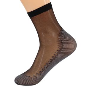 Chaussettes courtes transparentes pour femmes DB avec semelle antidérapante, en coton et nylon, imprimées à rayures, taille unique, décontractées, pour l'été, usage quotidien - Product Image 6