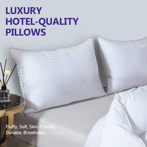 Khách sạn Bộ sưu tập gối với 100% bông thoáng khí vỏ điền mềm sang trọng xuống thay thế tiêu chuẩn kích thước giường Gối chèn - Product Image 3