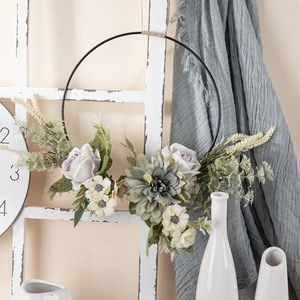 2024 Nhân Tạo Trắng Hoa Trà Vòng Hoa Thiết Kế Mới Trang Trí Hoa Và Cây - Product Image 4